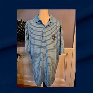 Mens Bethpage Black Golf Course Collard Fairway & Greene Tech Golf Shirt